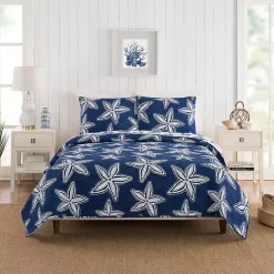 Outlet Kirklands Home Navy Sea Star 2-pc. Twin Quilt Set