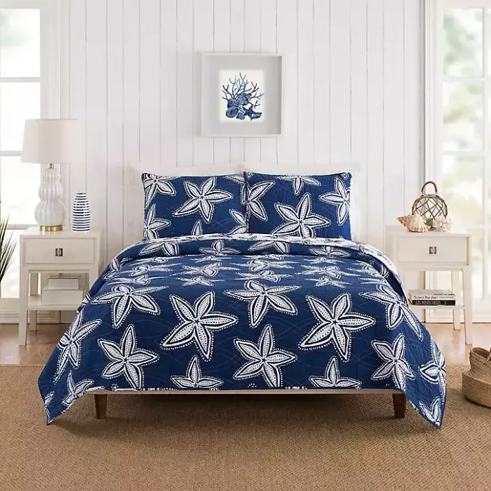 Outlet Kirklands Home Navy Sea Star 2-pc. Twin Quilt Set