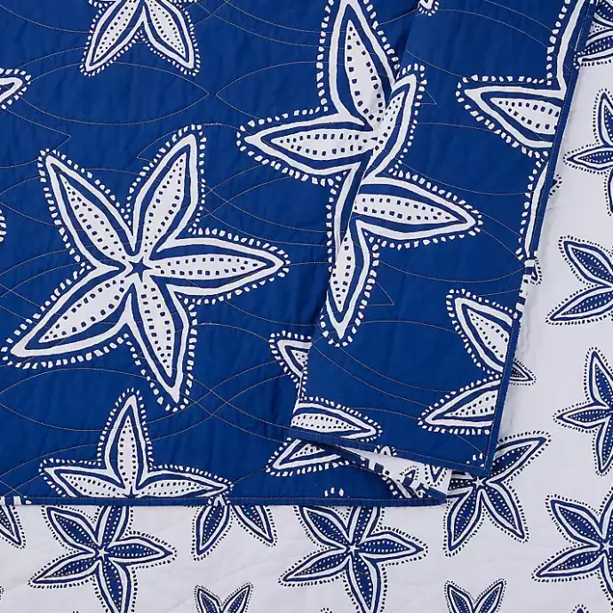 Outlet Kirklands Home Navy Sea Star 2-pc. Twin Quilt Set