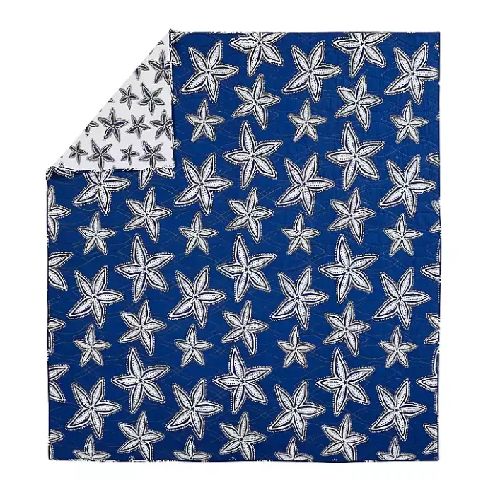 Outlet Kirklands Home Navy Sea Star 2-pc. Twin Quilt Set
