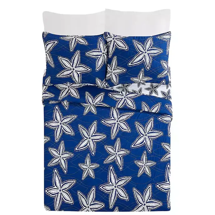 Outlet Kirklands Home Navy Sea Star 2-pc. Twin Quilt Set