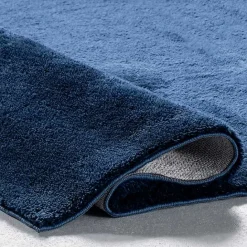 Best Kirklands Home Navy Shag Washable Area Rug, 5x8 Blue