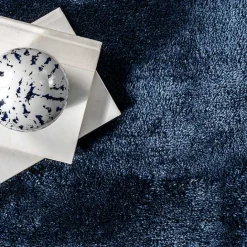 Best Kirklands Home Navy Shag Washable Area Rug, 5x8 Blue