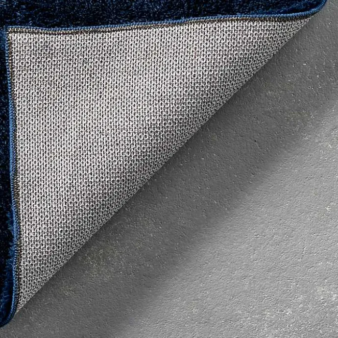 Best Kirklands Home Navy Shag Washable Area Rug, 5x8 Blue