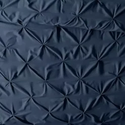 Hot Kirklands Home Navy Soft Pinched 3-Pc. Queen Duvet Cover Set Blue