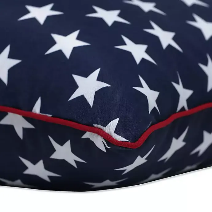 Clearance Kirklands Home Navy Stars Outdoor Throw Pillows, Set of 2