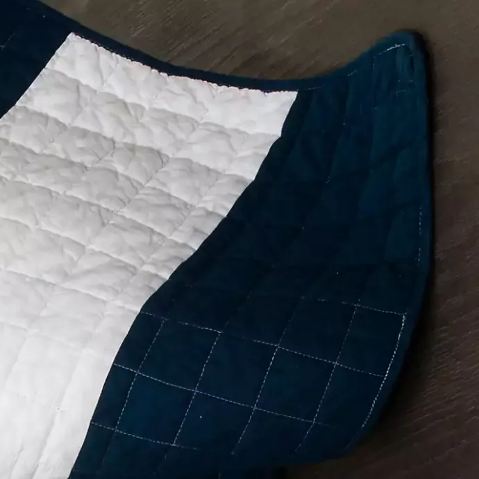 Best Kirklands Home Navy Stripe 3-pc. Full/Queen Quilt Set