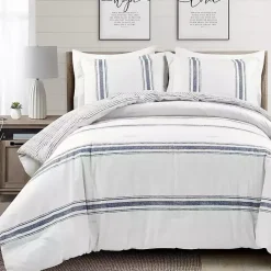 Online Kirklands Home Navy Stripe 3-pc. King Comforter Set