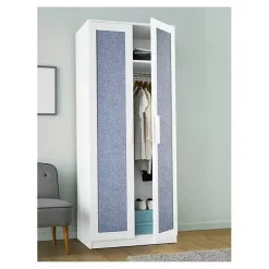 Sale Kirklands Home Navy Textured Cross Woven Peel & Stick Wallpaper Blue