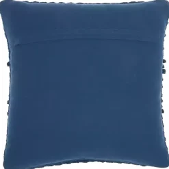 Online Kirklands Home Navy Textured Stripes Pillow Blue