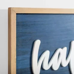 Kirklands Home Navy This is Our Happy Place Wall Plaque