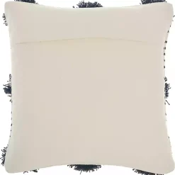 Clearance Kirklands Home Navy Tufted Pom Poms Throw Pillow