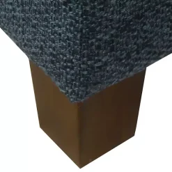 Best Kirklands Home Navy Tufted Upholstered Storage Ottoman Blue