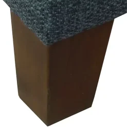 Online Kirklands Home Navy Upholstered Square Storage Ottoman Blue