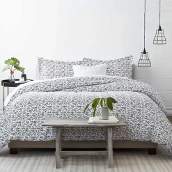 Best Kirklands Home Navy Vines 3-pc. King Duvet Cover Set