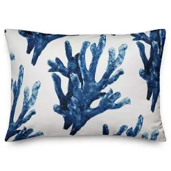 Online Kirklands Home Navy Watercolor Coral Pillow Blue