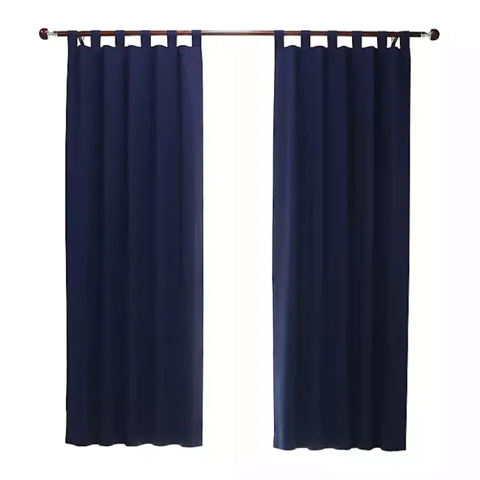 Best Kirklands Home Navy Weathermate Curtain Panel, 72 in Blue