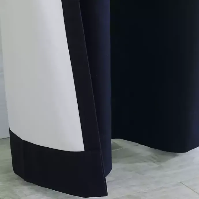 Best Kirklands Home Navy Weathermate Curtain Panel, 72 in Blue