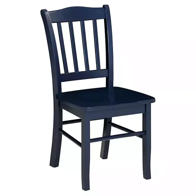 Clearance Kirklands Home Navy Wood Shaker Dining Chairs, Set of 2 Blue