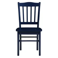 Clearance Kirklands Home Navy Wood Shaker Dining Chairs, Set of 2 Blue