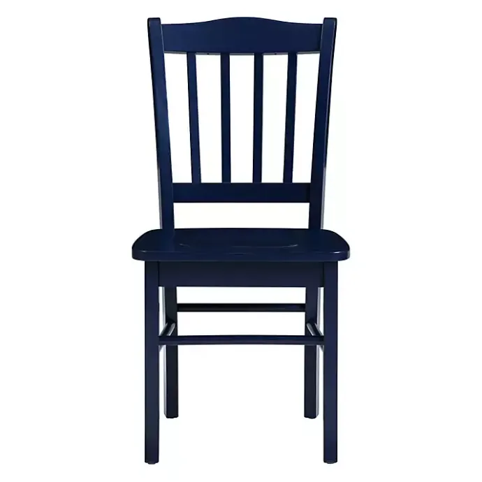 Clearance Kirklands Home Navy Wood Shaker Dining Chairs, Set of 2 Blue
