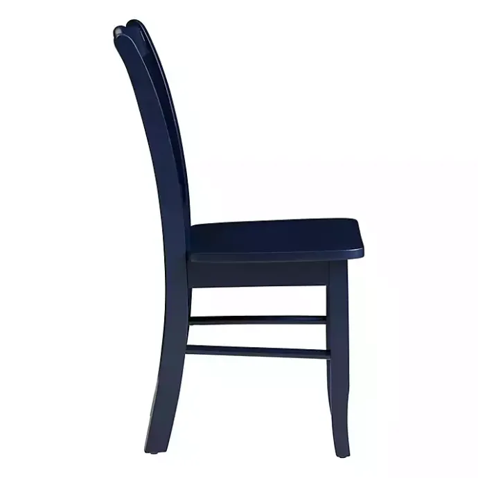 Clearance Kirklands Home Navy Wood Shaker Dining Chairs, Set of 2 Blue