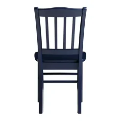 Clearance Kirklands Home Navy Wood Shaker Dining Chairs, Set of 2 Blue