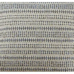 Discount Kirklands Home Navy Woven Lines Cotton Pillow, 22 in.