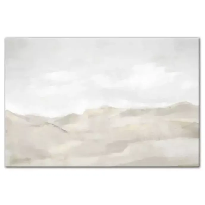 Clearance Kirklands Home Neutral Abstract Canvas Art Print, 48x32 in. Gray