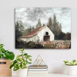 Sale Kirklands Home Neutral Barn Canvas Art Print, 24x18 in.