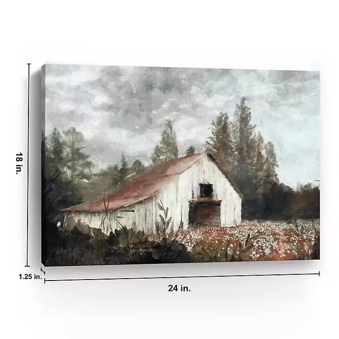 Sale Kirklands Home Neutral Barn Canvas Art Print, 24x18 in.
