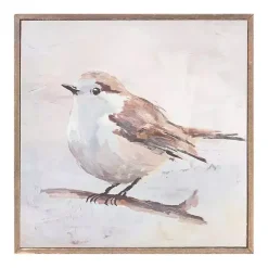 Kirklands Home Neutral Birds Framed Canvas Art Prints, Set of 2