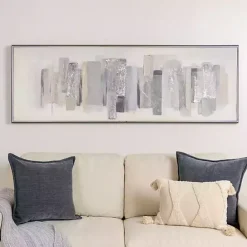 Clearance Kirklands Home Neutral Brush Strokes Framed Art Print