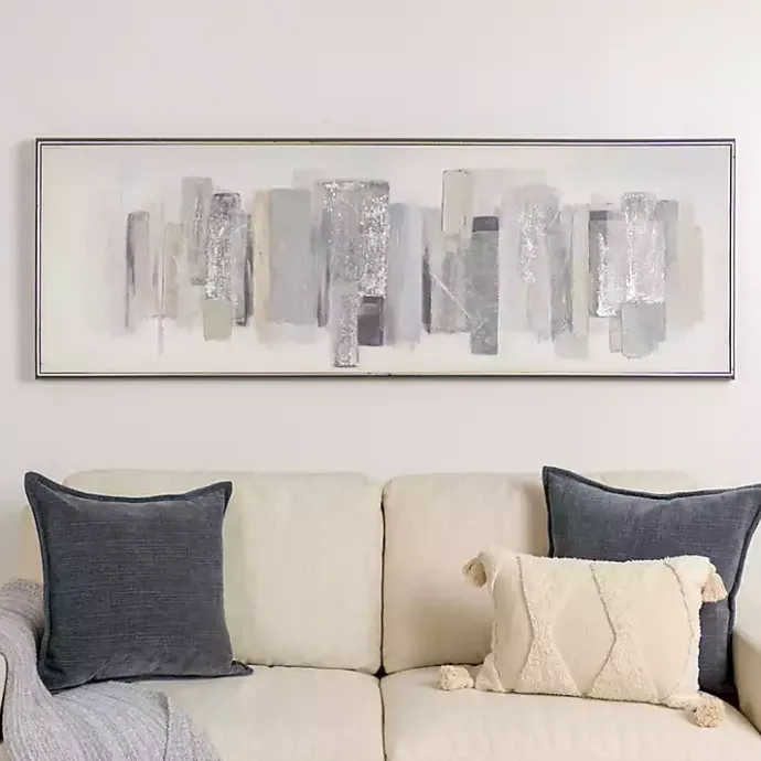 Clearance Kirklands Home Neutral Brush Strokes Framed Art Print