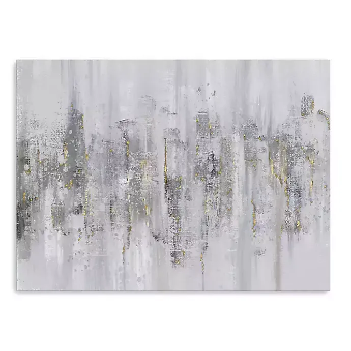 Outlet Kirklands Home Neutral Columns Canvas Art Print Gray