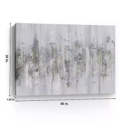 Outlet Kirklands Home Neutral Columns Canvas Art Print Gray