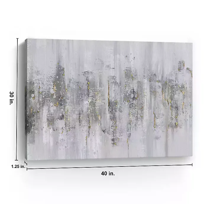 Outlet Kirklands Home Neutral Columns Canvas Art Print Gray