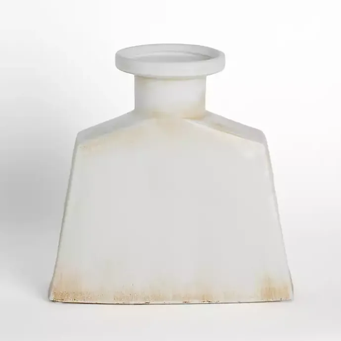Online Kirklands Home Neutral Distressed Pentagon Vase, 12 in. White