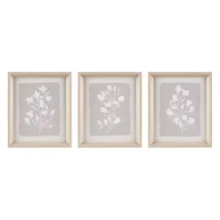 Sale Kirklands Home Neutral Floral Sprigs 3-pc. Framed Art Set