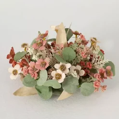 Online Kirklands Home Neutral Flowers and Eucalyptus Bouquet