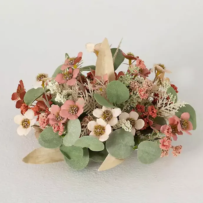 Online Kirklands Home Neutral Flowers and Eucalyptus Bouquet