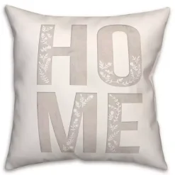 Hot Kirklands Home Neutral Home Floral Throw Pillow