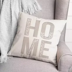 Hot Kirklands Home Neutral Home Floral Throw Pillow