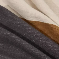 Discount Kirklands Home Neutral Modern Stripe Pillow