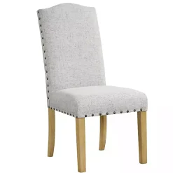 Clearance Kirklands Home Neutral Nailhead Parsons Dining Chairs, Set of 2 Multi