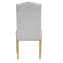 Clearance Kirklands Home Neutral Nailhead Parsons Dining Chairs, Set of 2 Multi