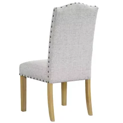 Clearance Kirklands Home Neutral Nailhead Parsons Dining Chairs, Set of 2 Multi