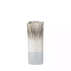 Discount Kirklands Home Neutral Ombre Ceramic Vase, 12 in.