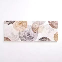 Online Kirklands Home Neutral Orbit Abstract Canvas Art Print