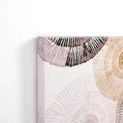 Online Kirklands Home Neutral Orbit Abstract Canvas Art Print